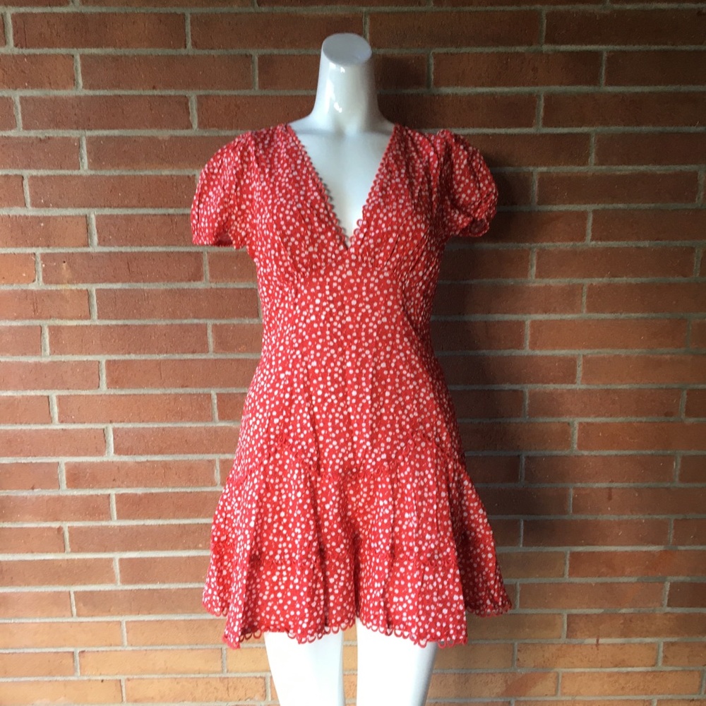 Hello Molly NWT Ditsy Floral Puff Sleeve Dress 6